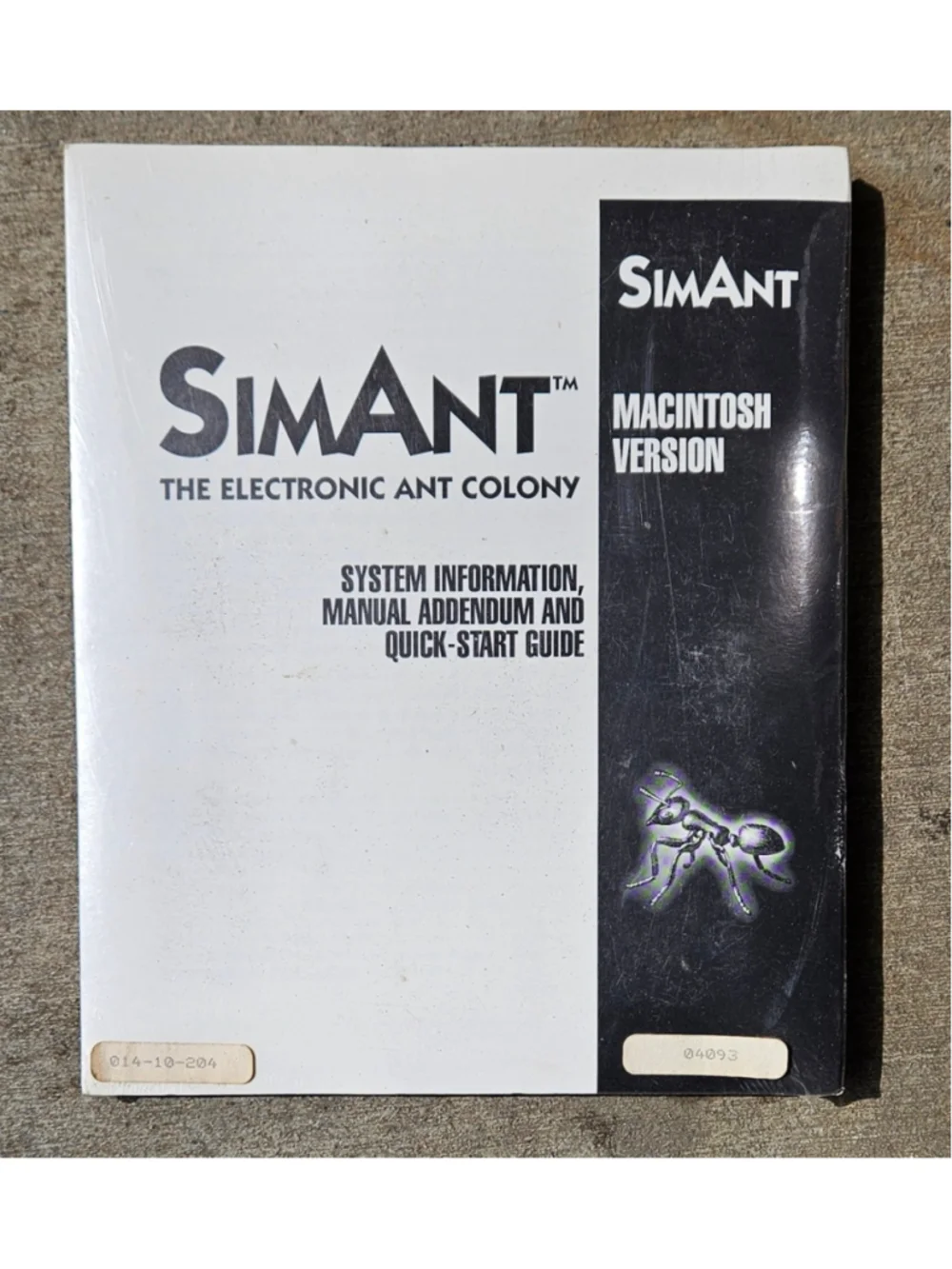 Maxis SimAnt Electronic Ant Colony 1991 Macintosh Game 3.5